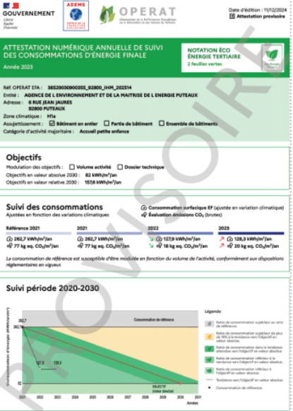 Notes eco énergie tertiaire décret tertiaire